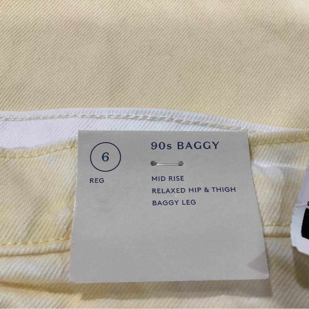 Universal thread baggy  leg 90’s mid rise yellow size 6 R. NWT. - Picture 9 of 14